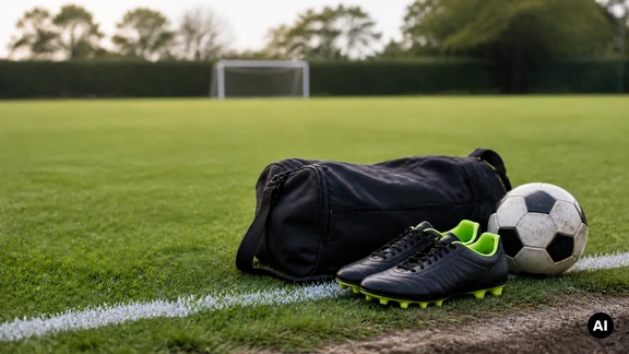 Imagem editorial sobre Chuteiras de futebol baratas