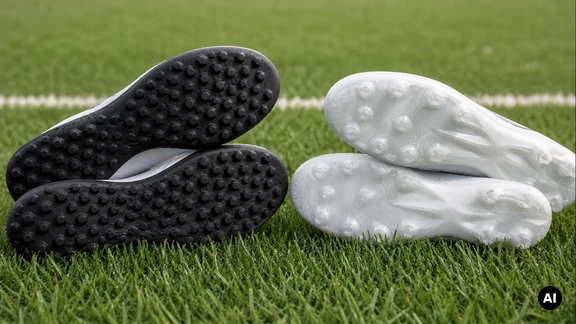 Imagem editorial sobre Chuteiras turf